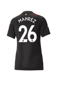 Manchester City Riyad Mahrez #26 Voetbaltruitje Uit tenue Dames 2022-23 Korte Mouw